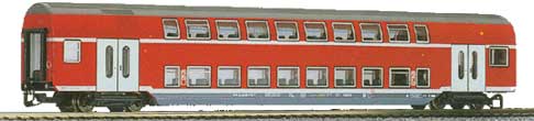 Double-deck car 2nd class DBz 750 (traffic red livery)<br /><a href='images/pictures/Tillig/13795.jpg' target='_blank'>Full size image</a>